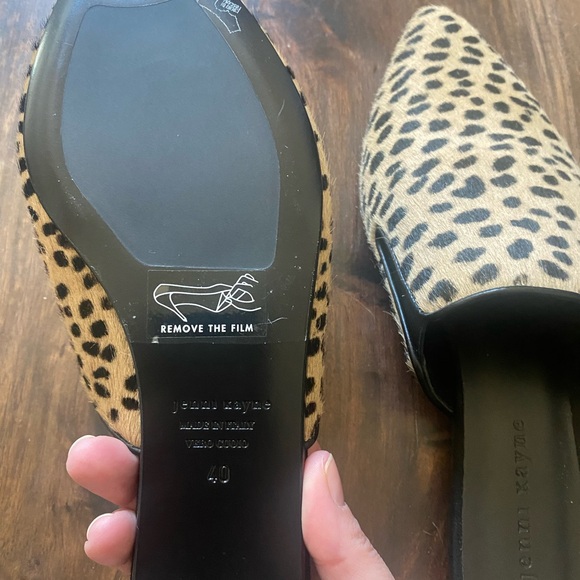 Jenni Kayne Pony Hair Leopard Print Mules - Picture 3 of 4